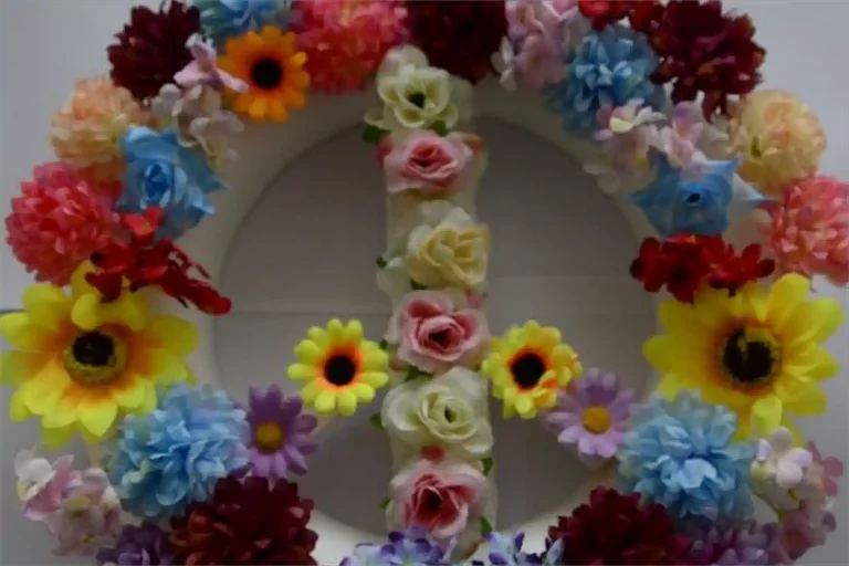 Buntes Peace Zeichen A Pfaff Heimat 1024h 50